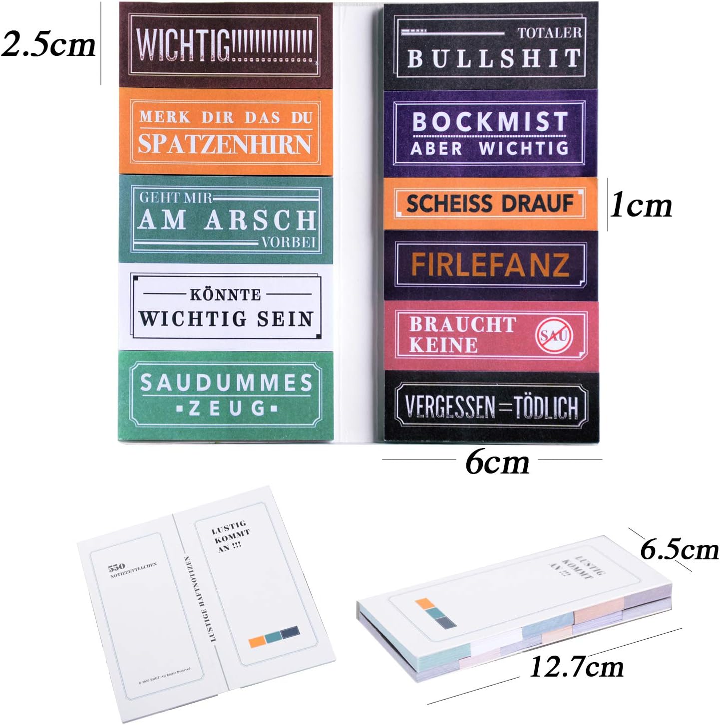 Kreative Haftnotizen: 550 bunte Klebezettel für Studierende und Büro-Gadgets!