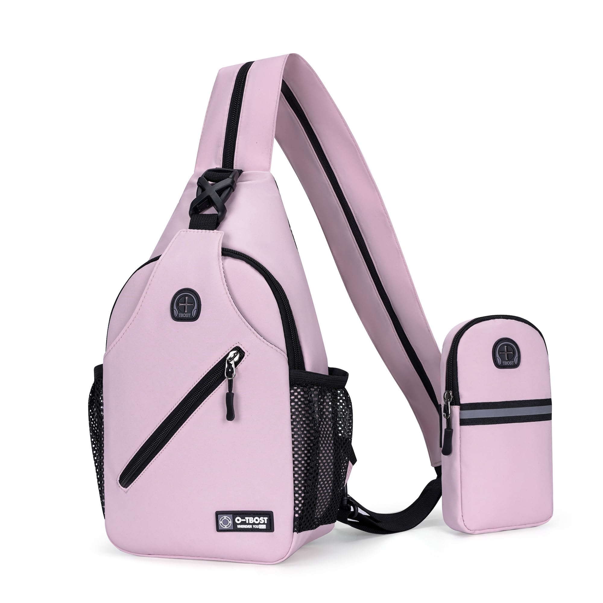 HASENWY Cross Body Bags for Women & Men Waterproof Sling Backpack with Mini Phone Bag Personal Item Travel Bag Anti-Theft Daypack for Summer Travel