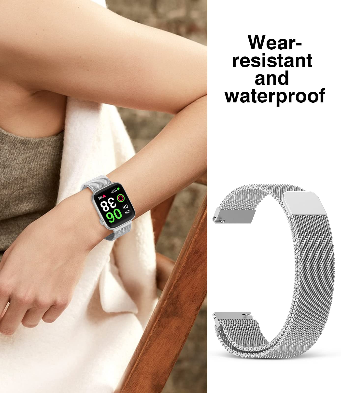 Smart Watch per uomini, Fitness Tracker con schermo completo da 1,9'' HD, Smartwatch impermeabile IP67 con frequenza cardiaca, pressione sanguigna e ossigeno, monitor del sonno per Android e iPhone