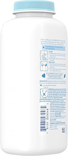 Miniatura 7 de Johnsons Baby Polvo con aloe y vitamina E de maicena derivada natural hipoalergénico 9 onzas