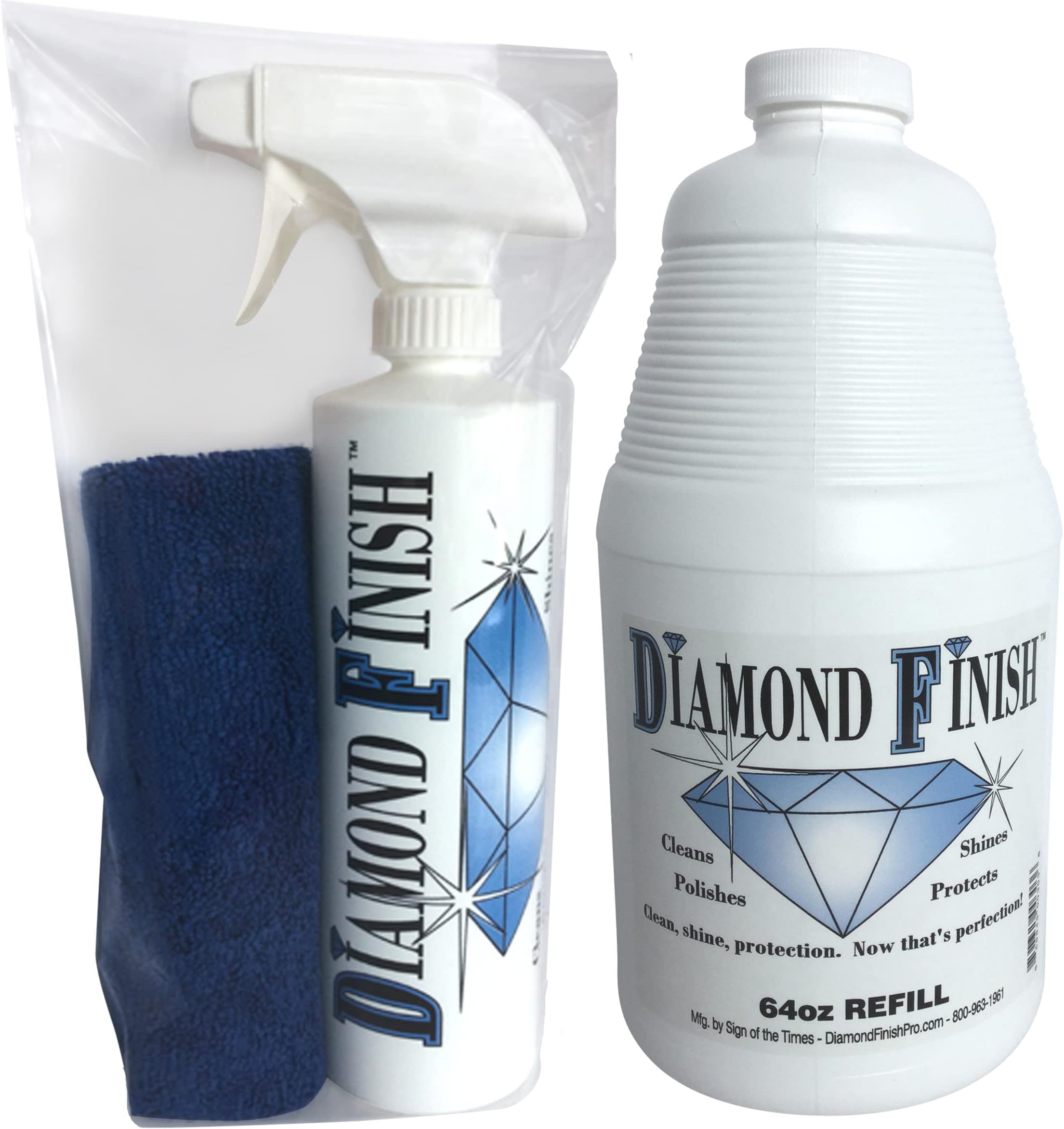 Pro 80 ounce Kit Multi Surface Cleaner Polish Protector for Vehicles, Home, Boats ,Removes Tar, Bird Poop, Brake Dust, Tree Sap, Grease, Fingerprints while it Shinesstoats,, Removes Tar, Bird Poop, Brake Dust, Tree Sap, Grease and Fingerprints while it Shines
