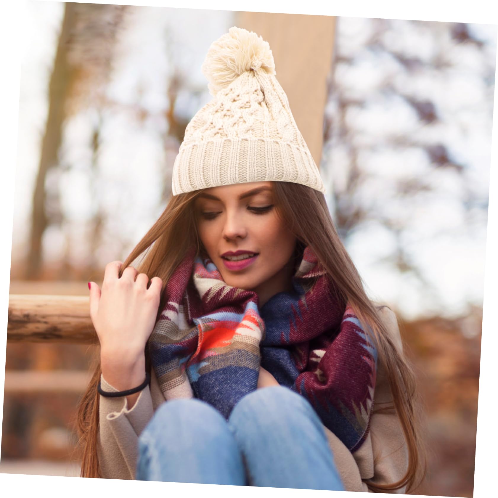 Healvian Gorro De Lana Bufanda Guantes Tres Gorros De Invierno Gorros Suaves Guantes Mitones De Invierno Bufanda De Punto Bufanda De Mujer Trajes De Invierno Para Mujer Guantes