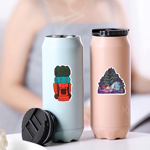 Miniatura 7 de ANGOLIO Kit de 84 piezas de regalos de fiesta de campamento de primavera, regalos de fiesta de campista, pulseras de silicona, calcomanías,