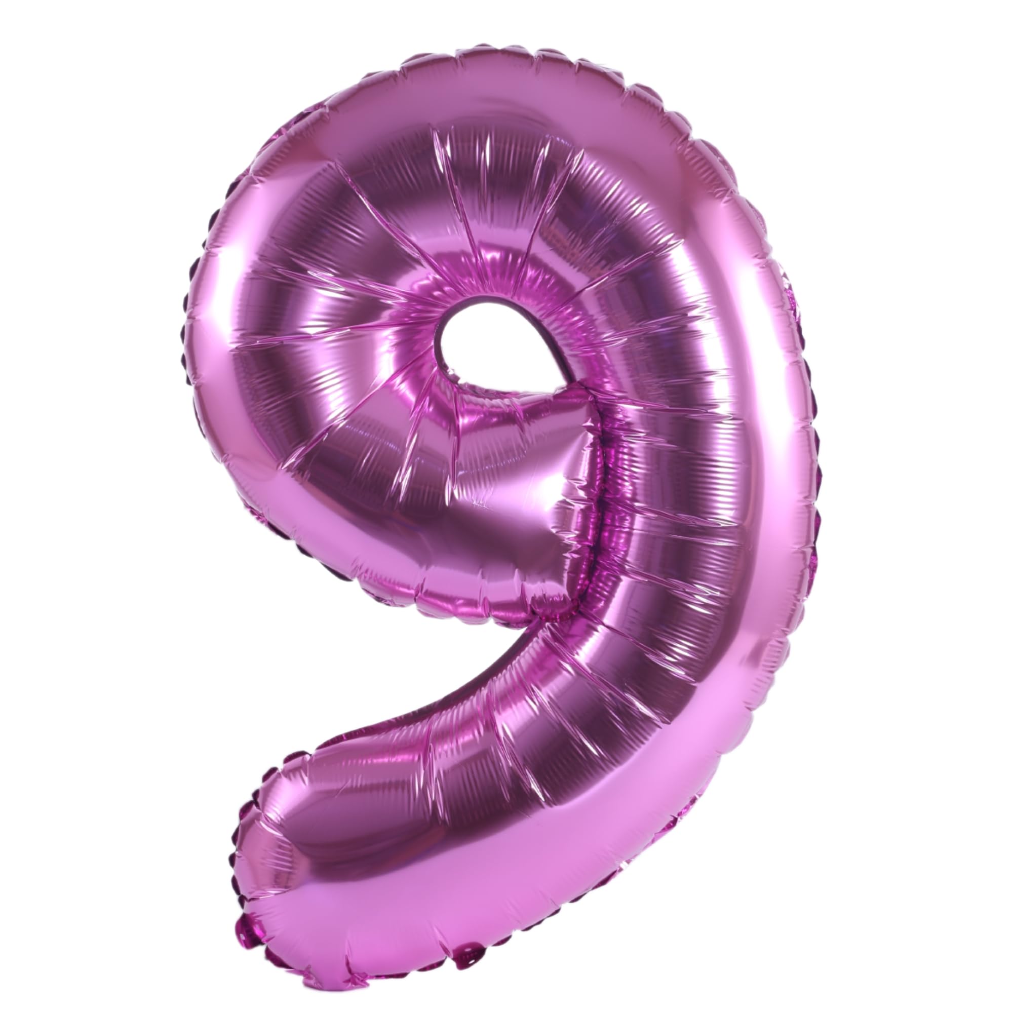 YPSelected 32 Inch Large Foil Helium Number Balloon Birthday Wedding Party 0-9 (Pink, 9)
