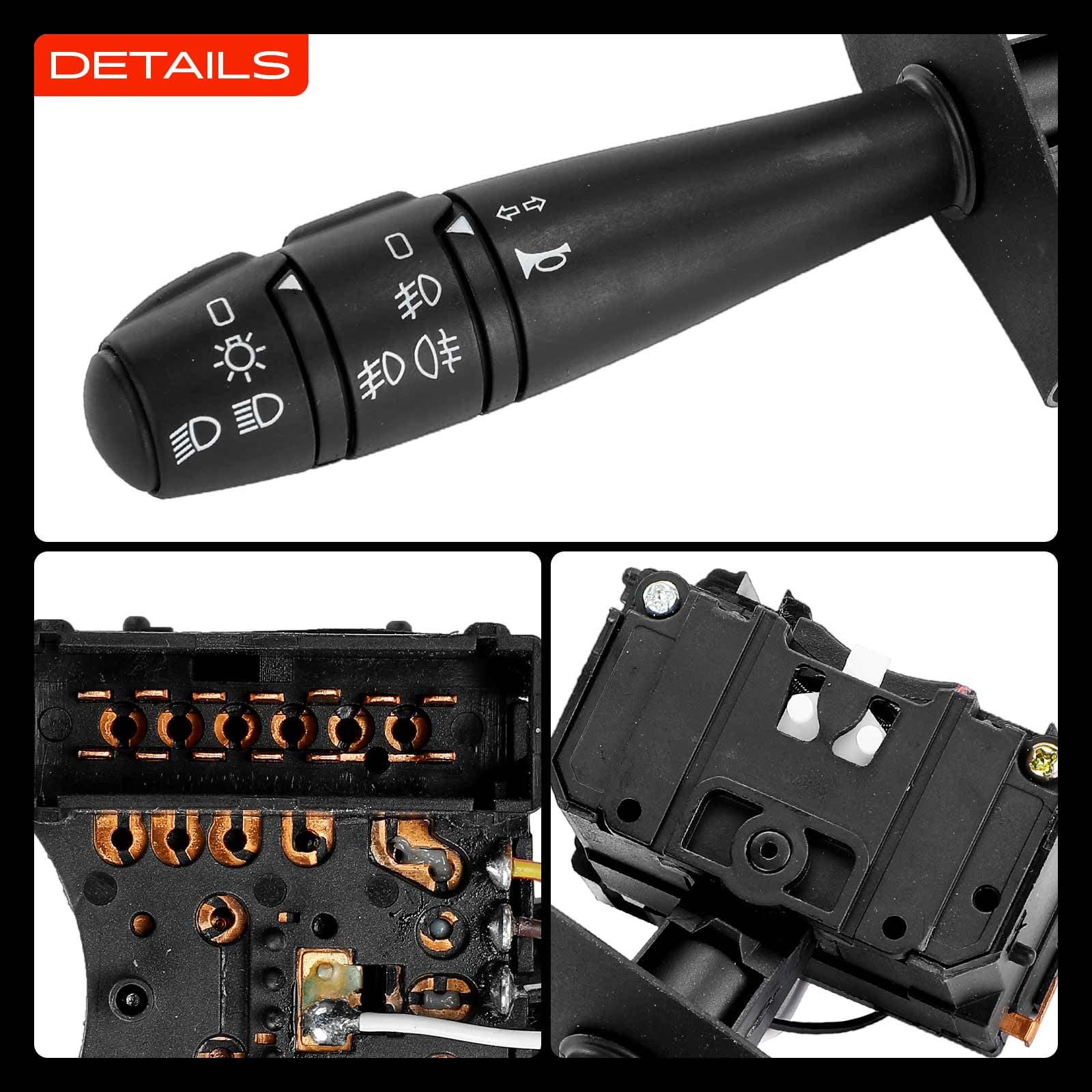 Frankberg Interruttori sul piantone dello sterzo 13-Poli Compatibile con Duster HS 1.2 TCe 125 1.6 SCe 115 1.5 dCi 1.6 16V 4x4 1.5 dCi 4x4 1.6 16V LPG 1.2 TCe 125 4x4 1.6 SCe 115 4x4 255406898R
