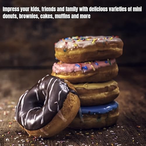 Miniatura 5 de Mini máquina para hacer donas, Mini máquina para hacer donas, Mini Donas Maquina, Donuts hace 7 donas de fácil liberación de disipación de calor