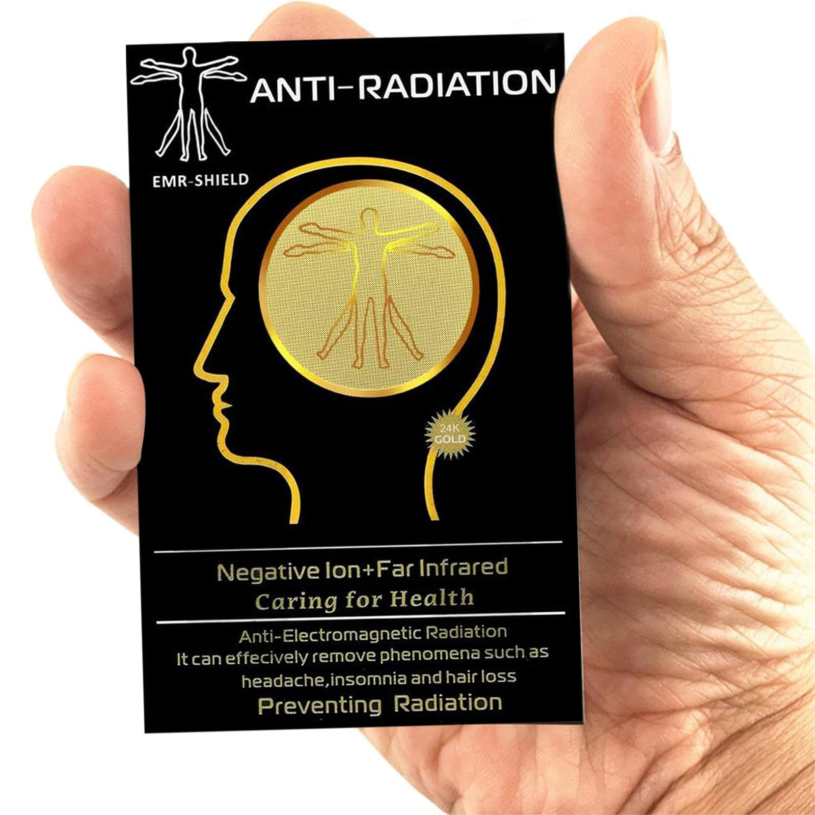 10 Pezzi Adesivi Protettivi Anti Radiazioni,Oro 24 K,per Telefoni Cellulari,Tablet,Blocchi,5G,Wi-Fi,Bluetooth,Neutralizzatore per Telefoni Cellulari Computer Laptop Dispositivi Elettronici