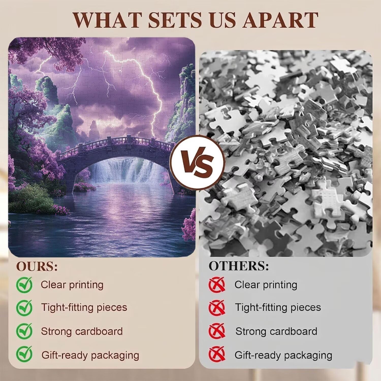 paesaggio ponte Puzzle 5000 Pezzi per Adulti, Puzzle in Legno - Collezione Classica con Poster Incluso - Sfida di Concentrazione e Passatempo Antistress, Gioco per Famiglia, 156 x 105 cm f0-528