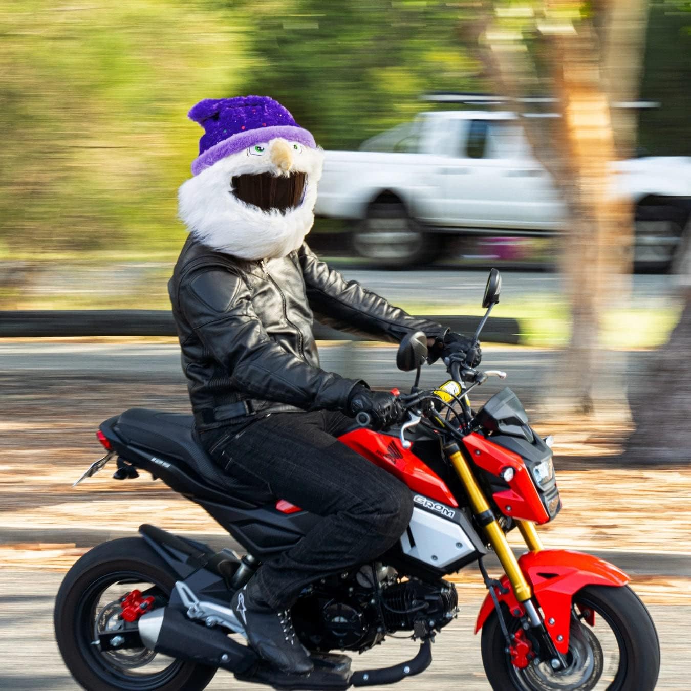 MotoLoot Helmet Cover for Motorcycle Helmet, Fun Rides and Gifts (Cover Only. Helmet Not Included) - Wizard