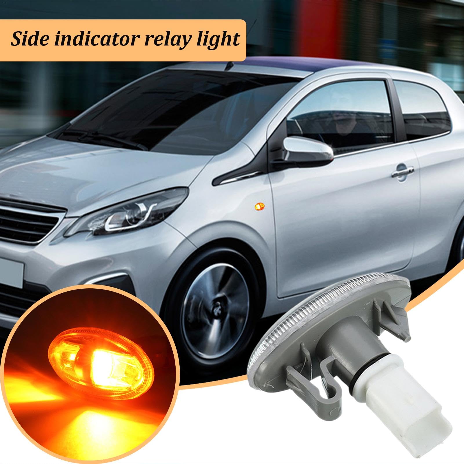 Ampoule de répéteur de clignotant latéral, lumière de répétiteur de clignotant latéral,Clignotant de voiture - Lampe de répéteur de marqueur latéral de voiture, clignotant pour voitures, feu de positi Ampoule de répéteur de clignotant latéral, lumière de répétiteur de clignotant latéral,Clignotant de voiture - Lampe de répéteur de marqueur latéral de voiture, clignotant pour voitures, feu de positi