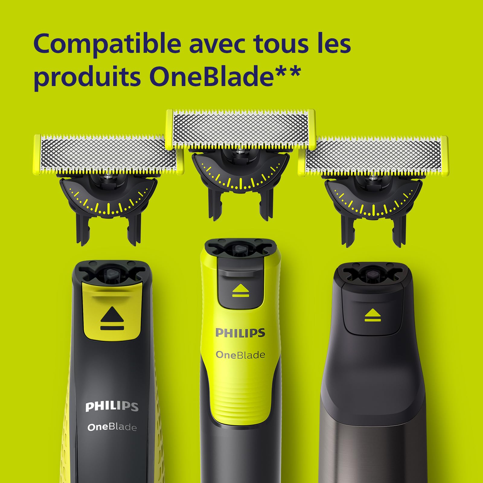 Philips OneBlade Original 360 lames, pour tous les modèles OneBlade et OneBlade Pro, 2 pièces (modèle QP420/60)