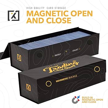 Amazon.com: HOMEXPRO Trading Card Storage Box [3 PACK] - Magnetic
