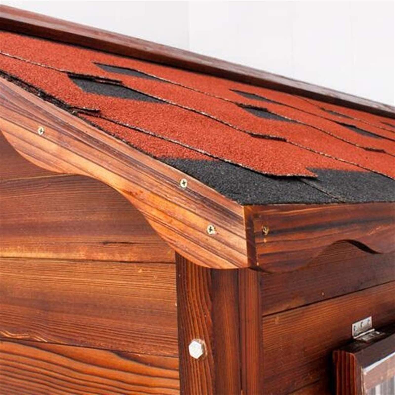 Outdoor Solid Wood Dog House Outdoor Odporny na deszcz Duży domek dla psa Drewniany dom Utrzymuj ciepło w zimie