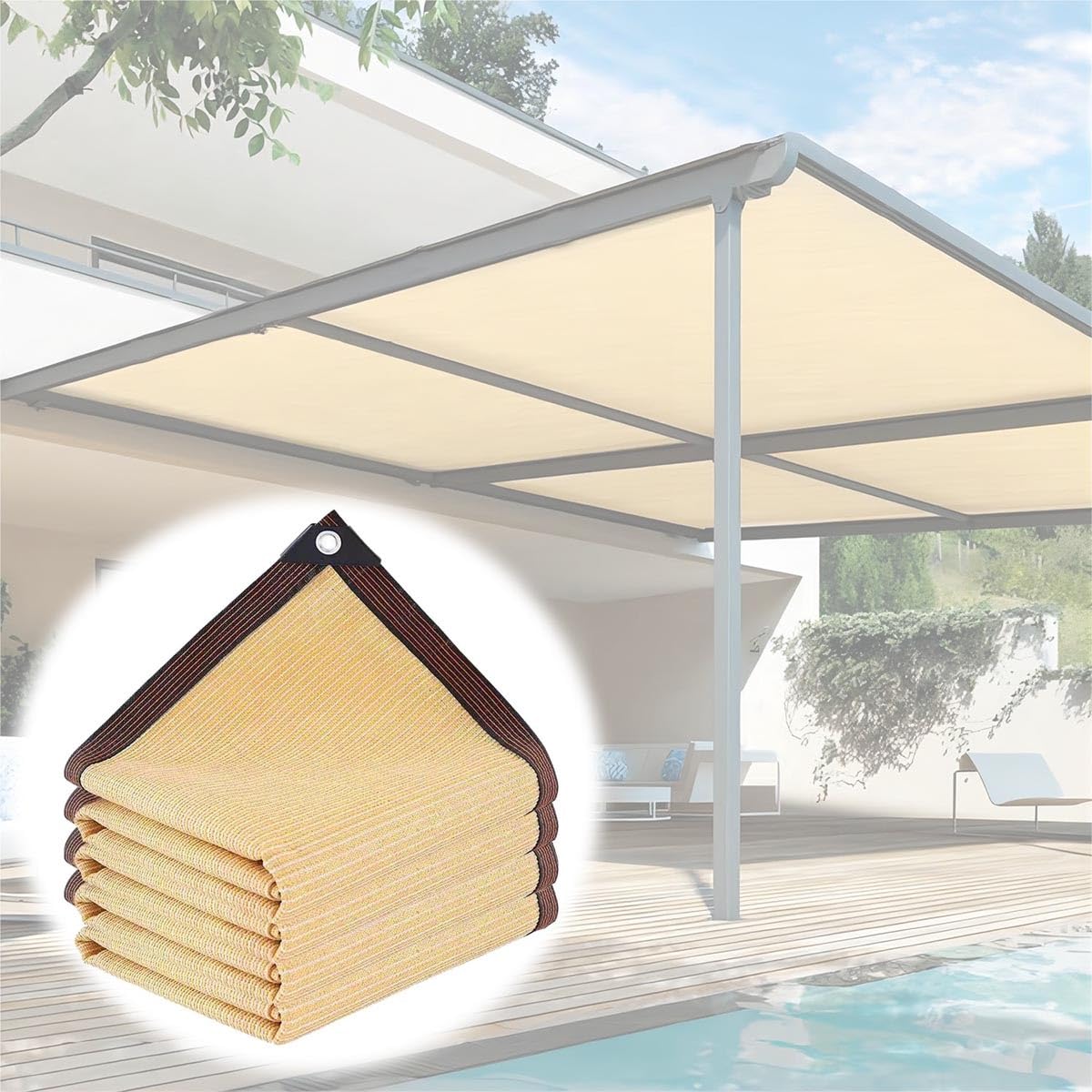 Toile de protection solaire 90% pour serres et plantes de jardin
