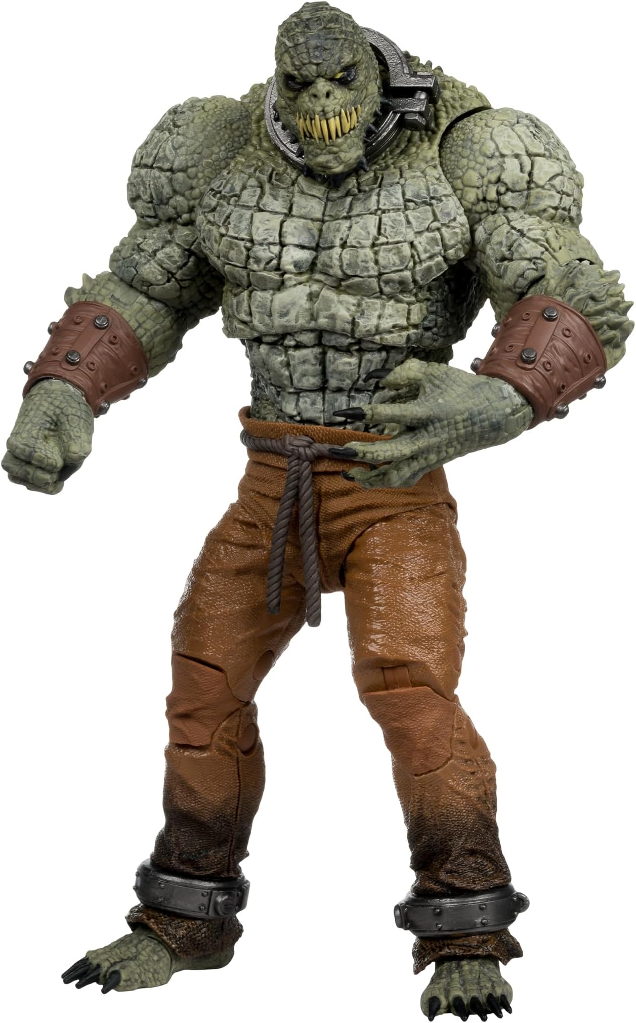 McFarlane Toys - DC Multiverse Killer Croc (Batman: Arkham Asylum) Glow in The Dark Edition Mega Figure Gold Label, Amazon Exclusive