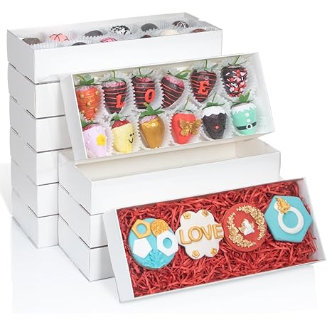 Clear Valentine Strawberry Boxes