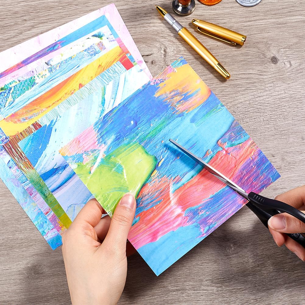 GORGECRAFT 24 Sheets 12 Styles Patterned Scrapbook Paper Pad 5.98x5.98inch Painting Decorative Decoupage Paper Journaling Background Supplies for Planners Card Making Photo Album Origami image 3