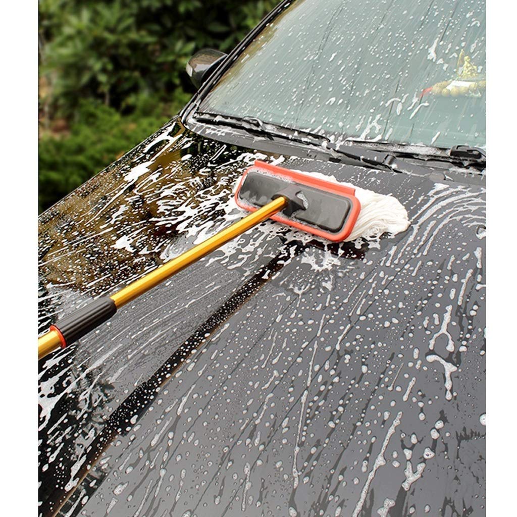 Spazzola per lavaggio auto Flow-Thru - Accessori per auto per lavaggio camion Attrezzature per lavaggio auto - Mop per la pulizia dei pavimenti (tubo flusso+mop)