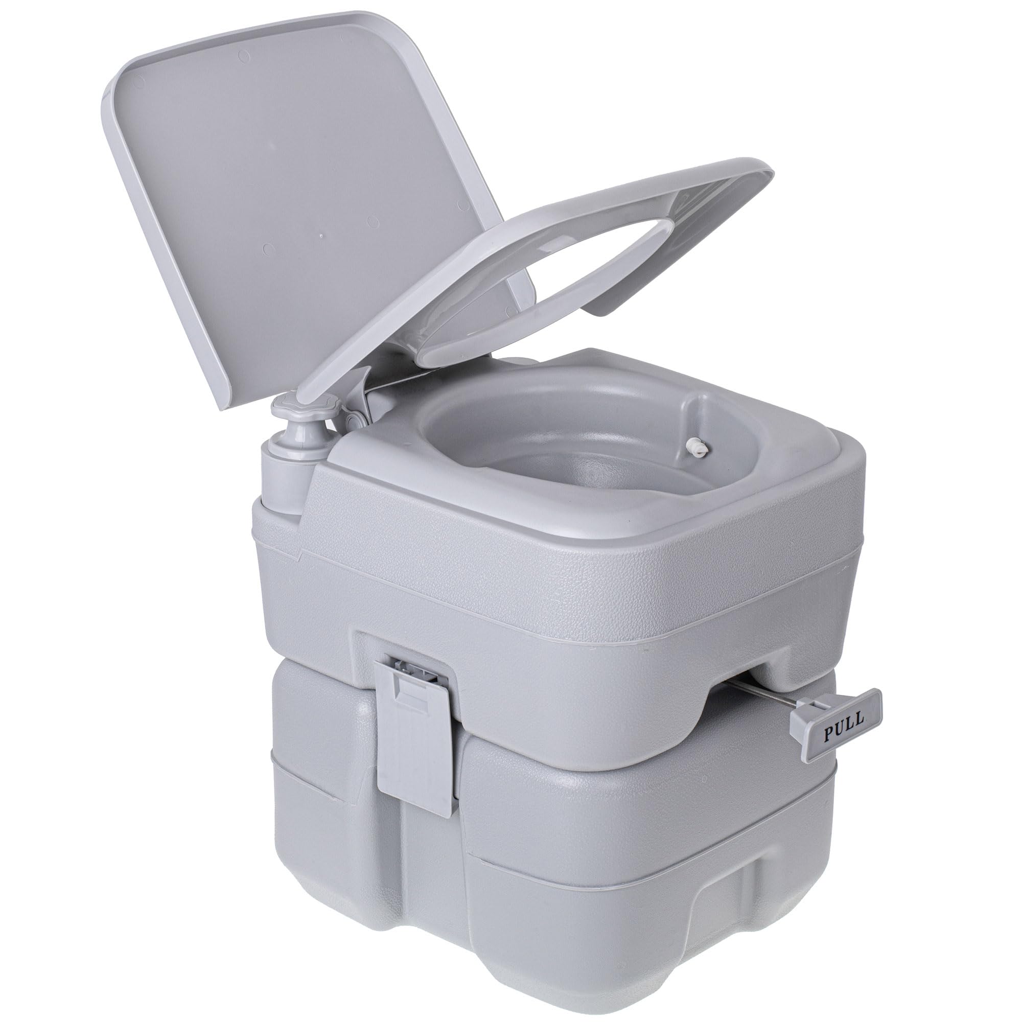 briebe Camp WC Inodoro Portátil Químico Adultos Potty 20L Camping, Camper, Auto Caravana, Water con Descarga Agua 12L, Válvula Drenaje contra Fugas, WC1113