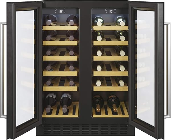 Candy - CCVB 60D/1, Cantinetta vino integrabile, 38 bottiglie, anti-UV, compressore antivibrazioni, luce LED interna, 39 dBA, nero - 2