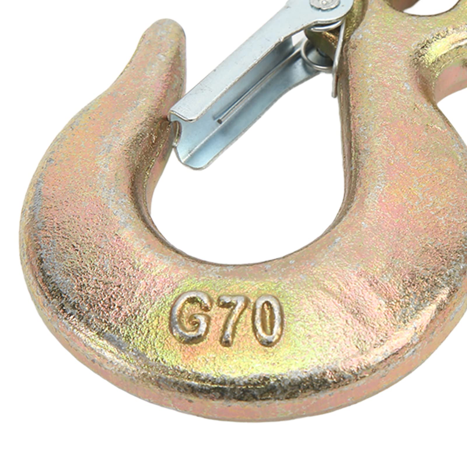 Gancio a Forcella in Acciaio Legato, Gancio a Forcella da 4 Pezzi 1/4in 2750lbs Capacità Gancio di Presa in Acciaio Forgiato Per Impieghi Gravosi Per Sollevamento Per Sollevamento in Fabbrica, Rimorch