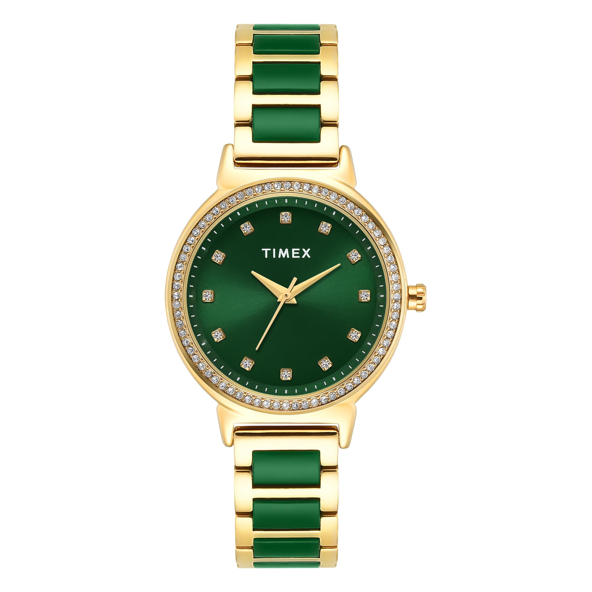 timex Round 33mm Green Dial Analog Women Watch - TWEL274SMU01-picture-48