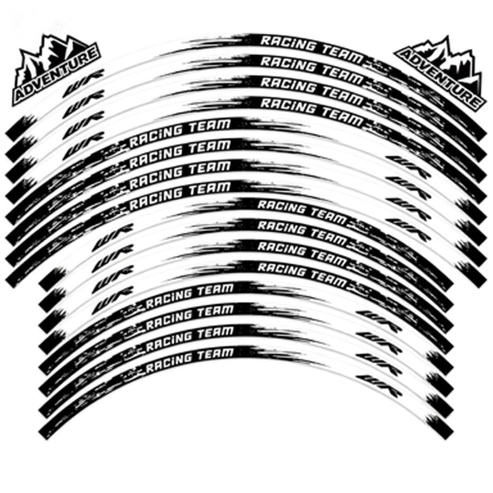 Motorcycle Wheel Sticker Reflective Rim Stripe Decals 21"/18" for WR250R WR250F WR450F WR 250R 250F 450F Wheel Rim Sticker(Color3)