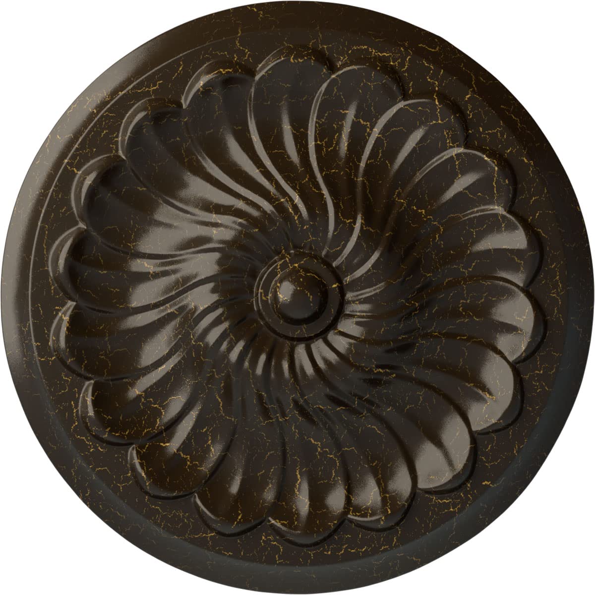 Médaillon de plafond haut de gamme style fleur en spirale cuivre antique