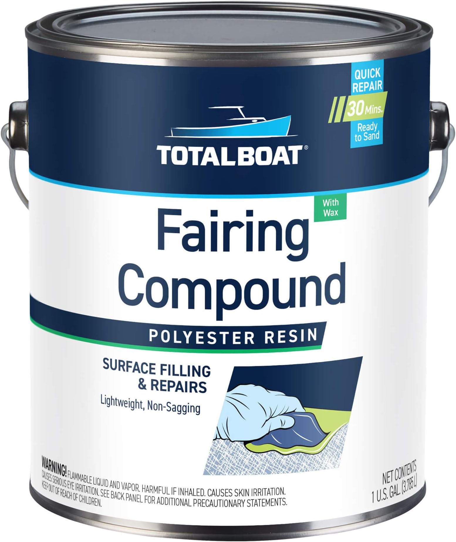 TotalBoat Polyester Fairing Compound (Gallon Kit)