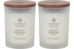 Chesapeake Bay Candles Scented Candles Peace + Tranquility, 2-Pack