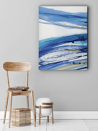 Miniatura 37 de Lienzo decorativo para pared, diseño de guisantes dulces azules I