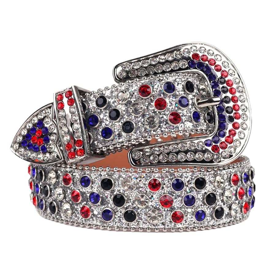 Amazon.co.jp: ファッションウエスタンブリンラインストーン