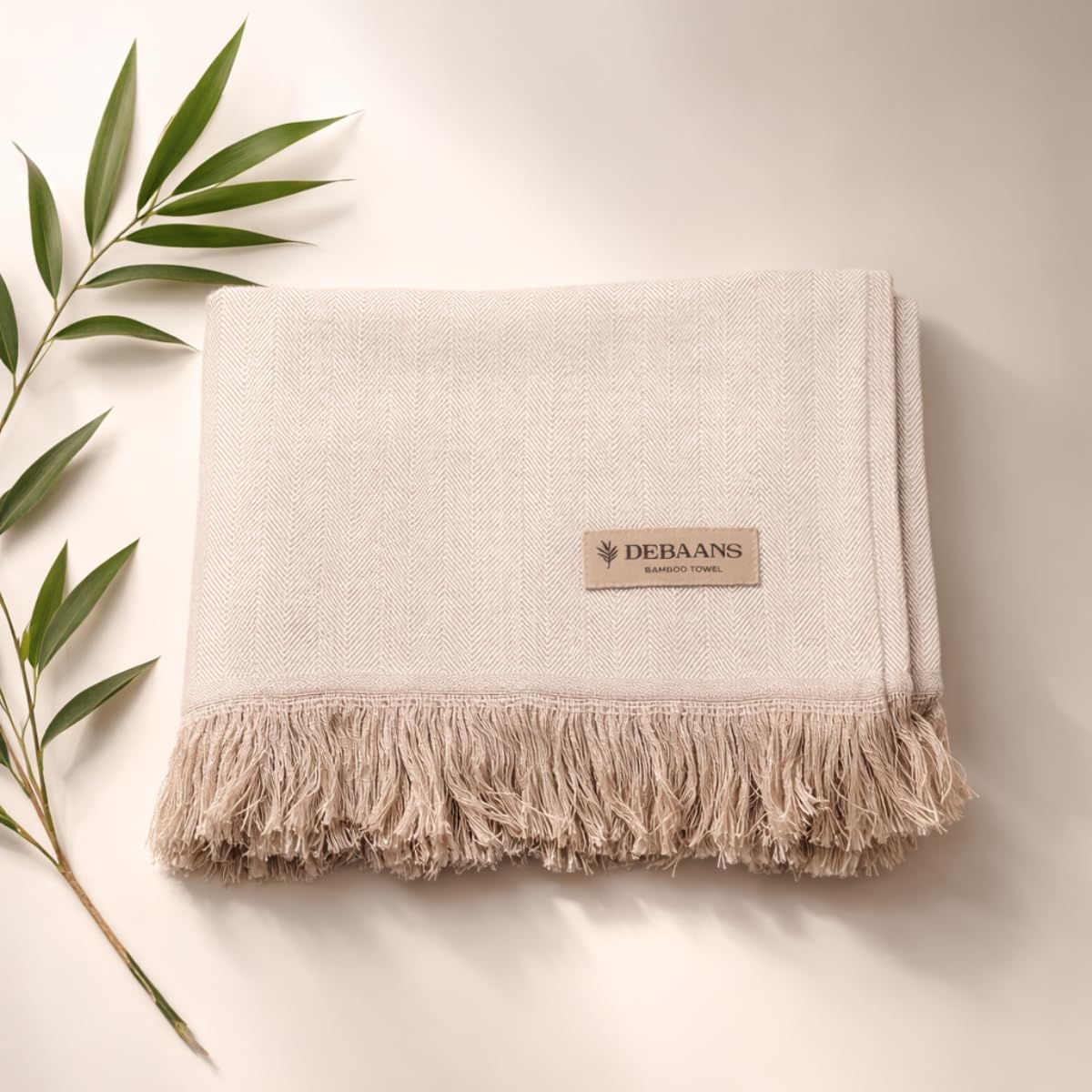 100% Bamboo Large Bath Towel | Buttery Soft, Ultra-Absorbent, Lightweight, Anti-Microbial, Hypoallergenic, Quick Dry | Suitable for Daily use, Travel, Gym, Swimming (Beige)-image-37