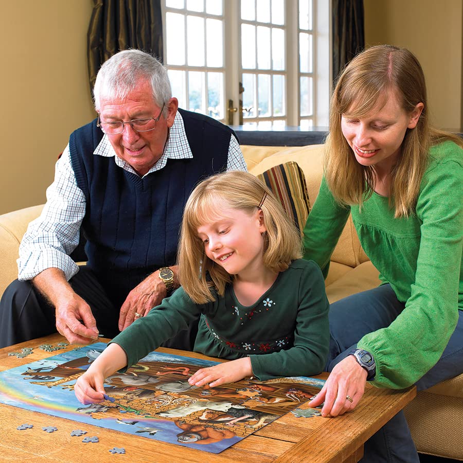 Cobble Hill 350 Piece Jigsaw Puzzle - Voyage of The Ark - Sample Poster Included, Multicolor - Image 2