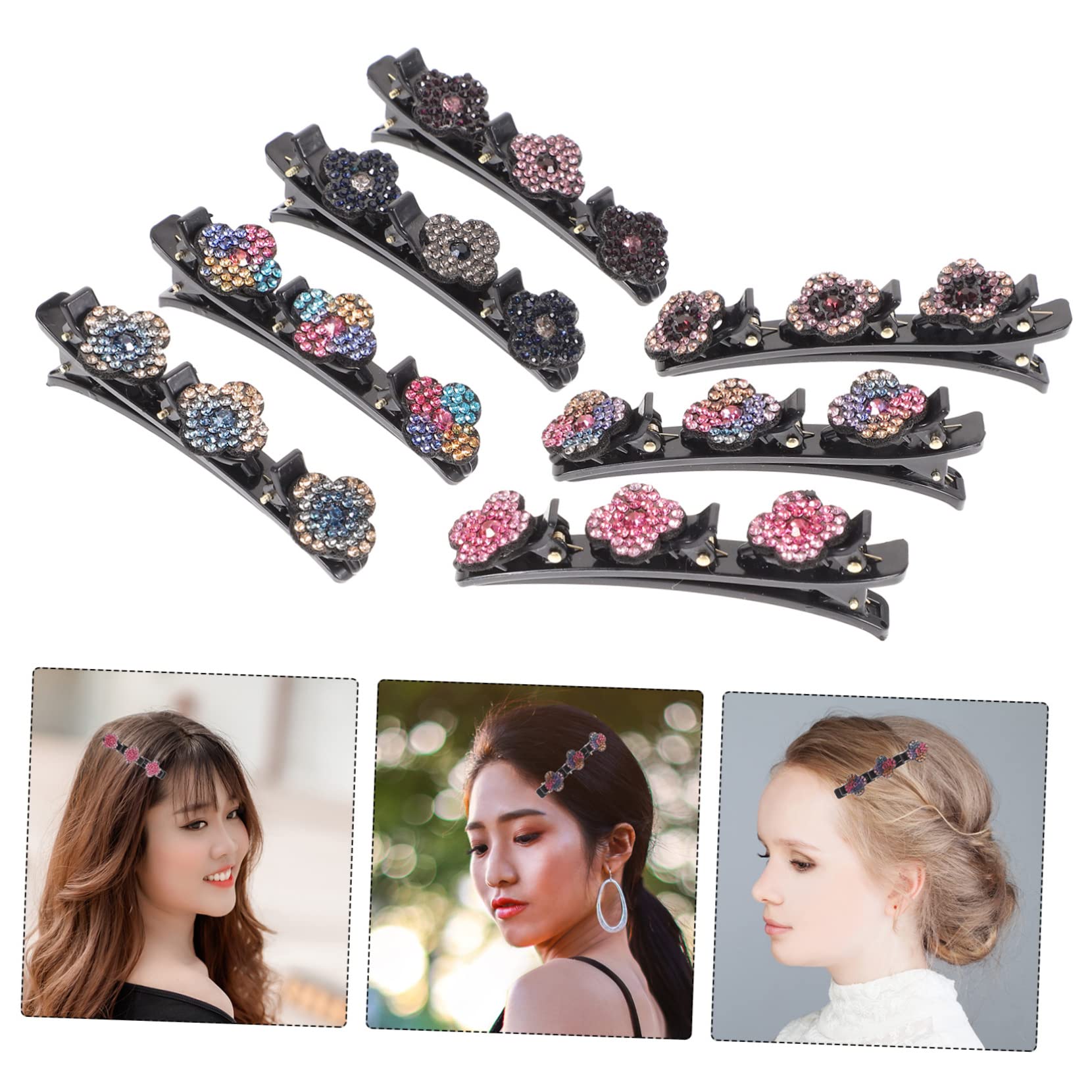 minkissy 28piezas Clips De Pelo De Cristal Brillante De Accesorios Elegantes Para Peinados Bodas Fiestas y Eventos Especiales