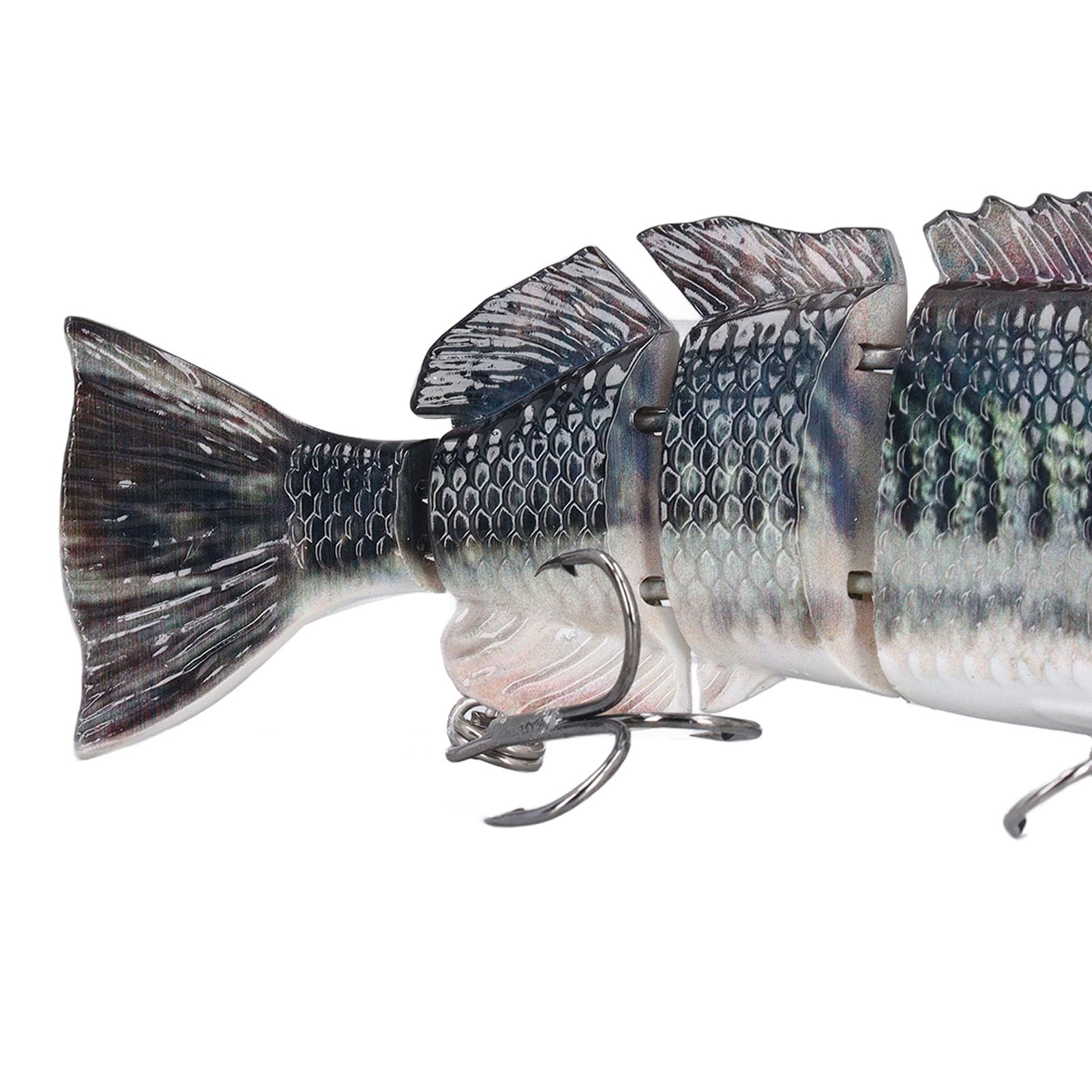 Señuelo eléctrico robótico para pesca, señuelo duro Swimbait multiarticulado recargable por USB para pesca en agua dulce y salada