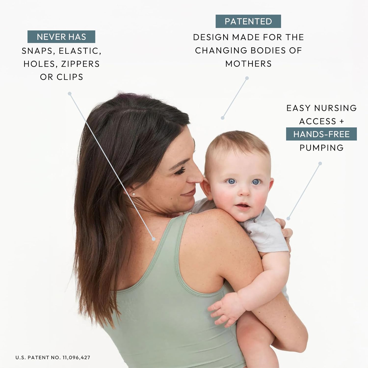 Larken Hands Free Pumping Bra for Breastfeeding | Breast Pump - Maternity Bras for Pregnancy, Pumping & Nursing Bra in One - Image 3