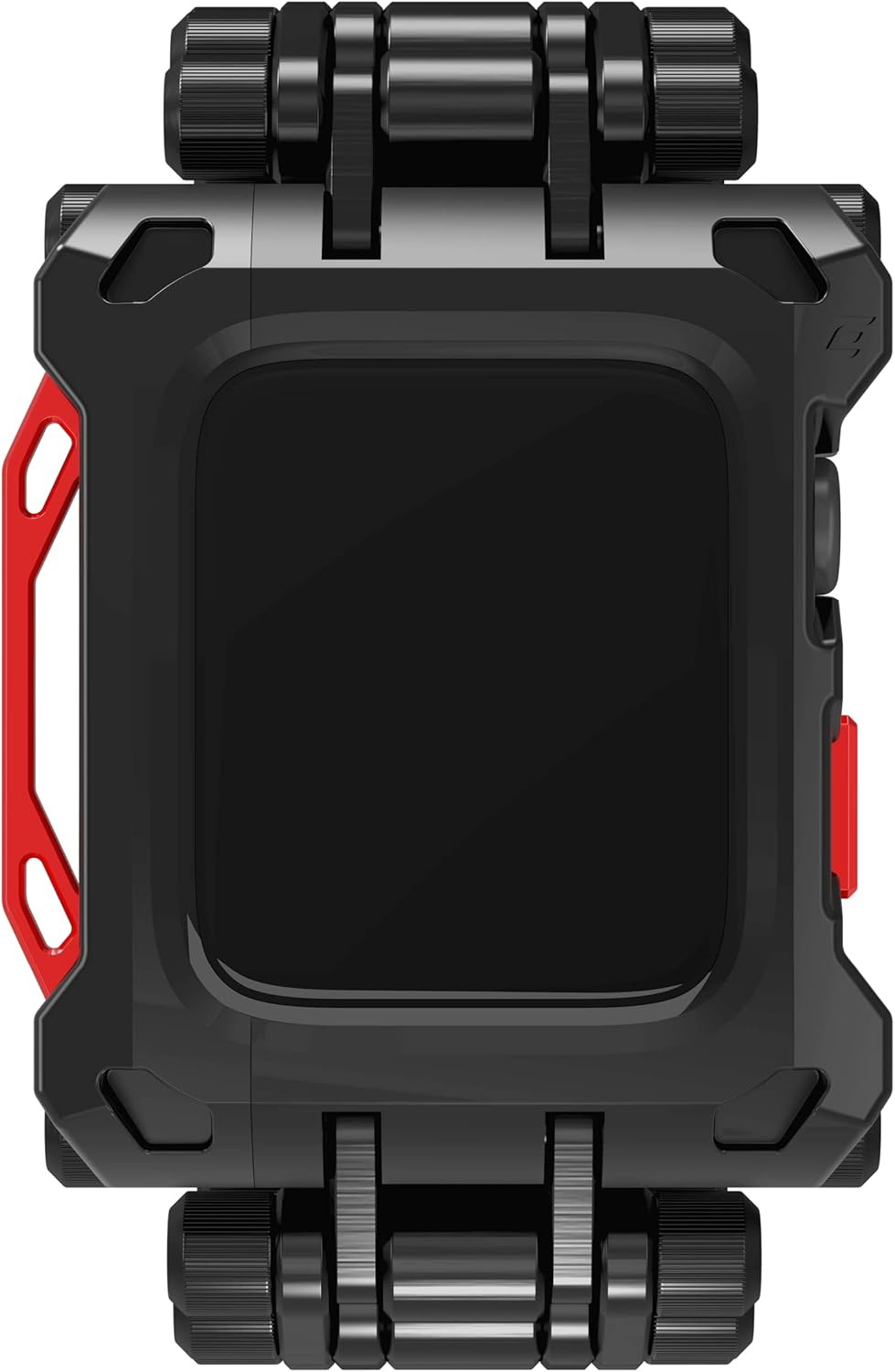 element case black ops watch band for apple watch series 78 45mm heavy duty boldly unique metal watch band w adjustable sizing links black