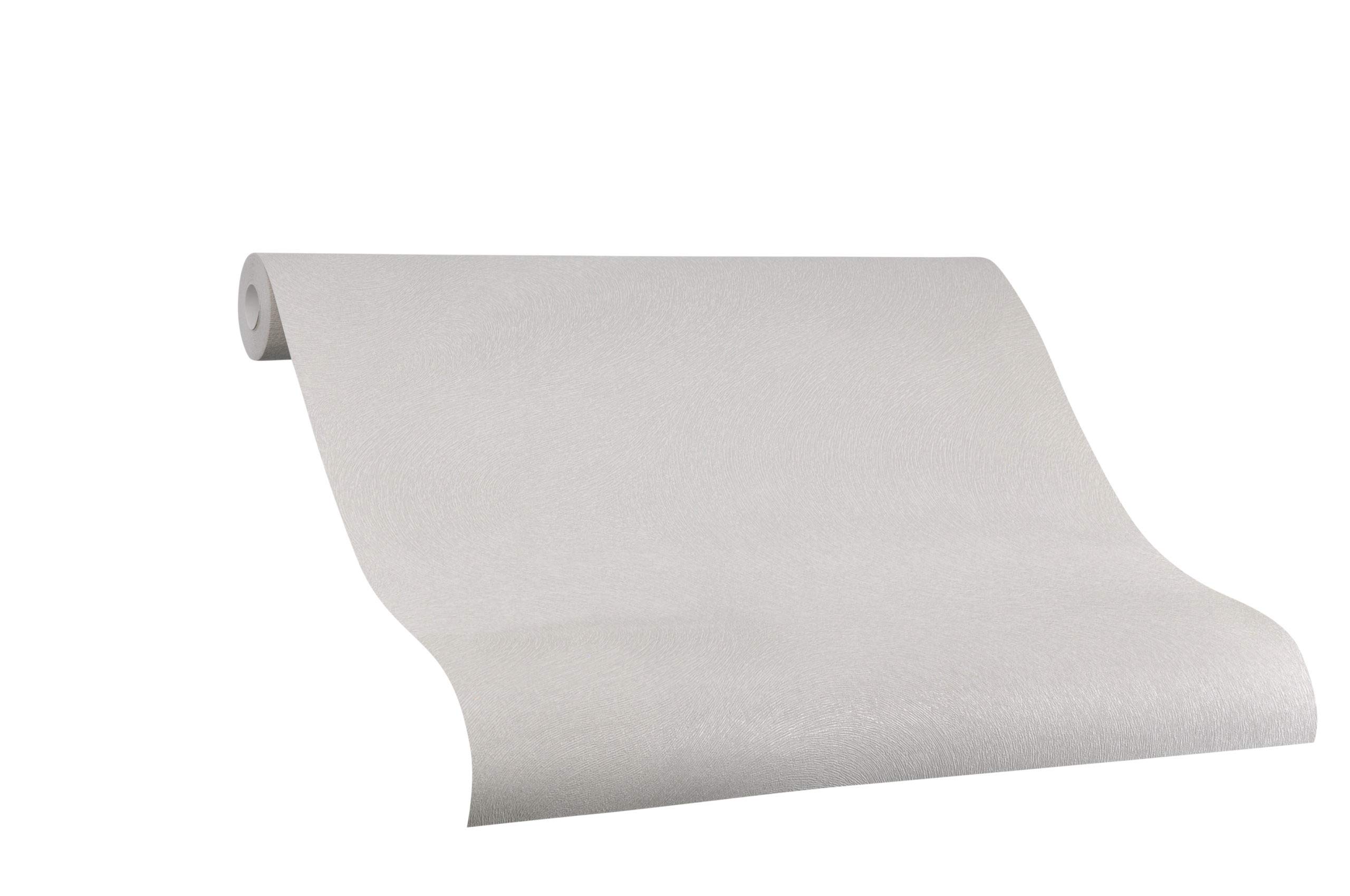 marburg Tapete Grau Uni Ideal für Wohnzimmer Colani Visions Made in Germany 10,05m X 0,70m 53317