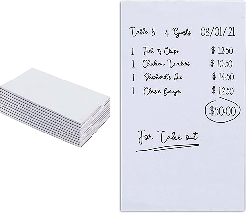 Bloc de notas en blanco (paquete de 10) - Bloc de notas blancas - Bloc de notas - Papel para arañazos de escritorio pequeño - Papel de notas de 4 x