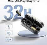 Monster Open AC601 Wireless Earbuds, Bluetooth Earbuds with ENC, Crystal Clear Call, USB-C Charging, IPX5 Waterproof Wireless Clip-on Earbuds, 32H Playback Ultra Long Battery Life (Black)