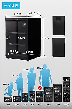 Amazon | Re:CLEAN 防湿庫 日本製ペルチェ採用 ドライボックス
