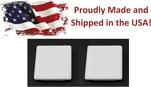 Miniatura 9 de Tapa de tubo cuadrada blanca de plástico de 4 x 4 pulgadas, tapón de acabado, tapa de extremo de tubo de tubo, universal duradera para silla (2)