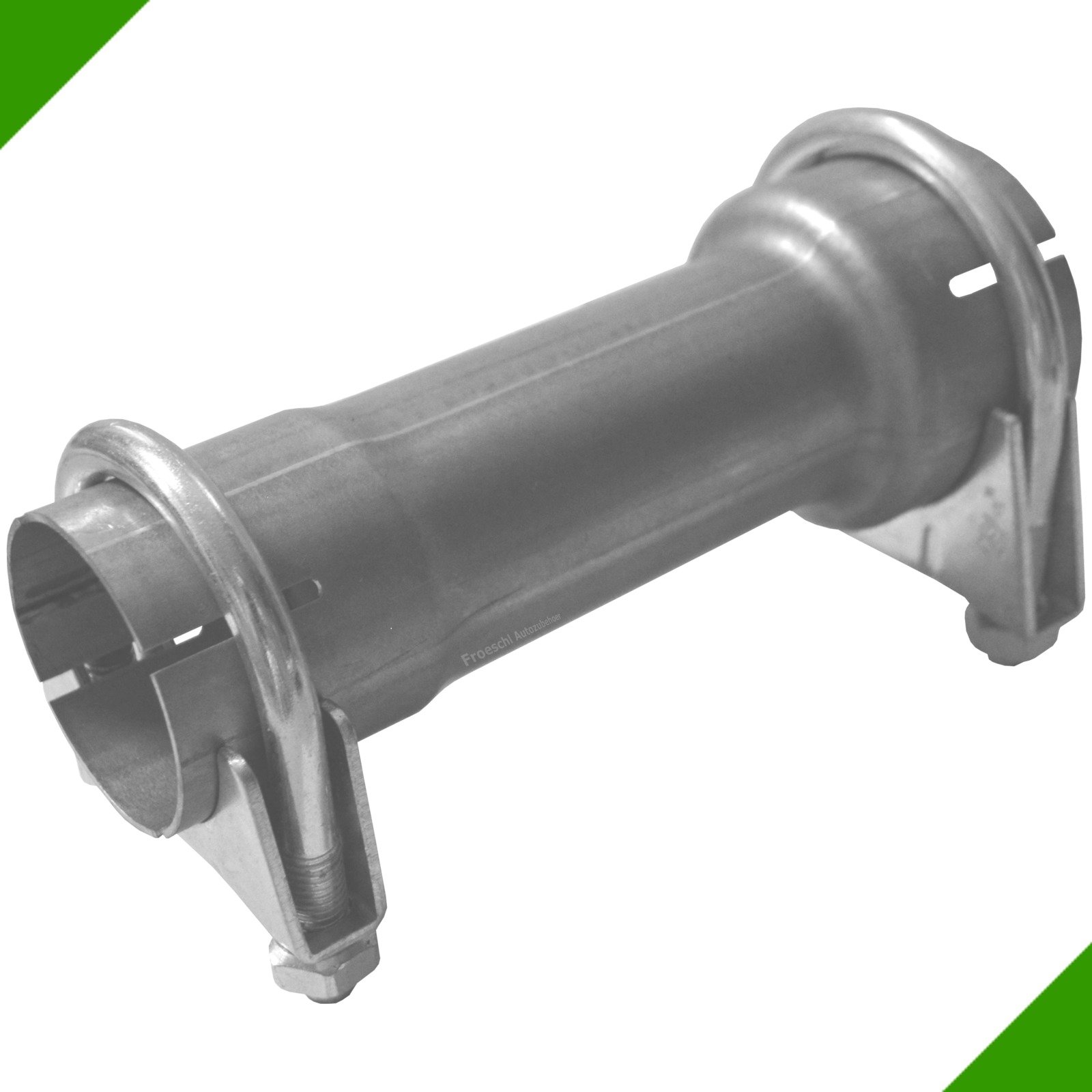 200 mm reductie incl. 2 klemmen 60 mm tot 65 mm uitlaat adapter buis verloopstuk klemstuk reductie buisverbinder uitlaatgassysteem verbindingsstuk