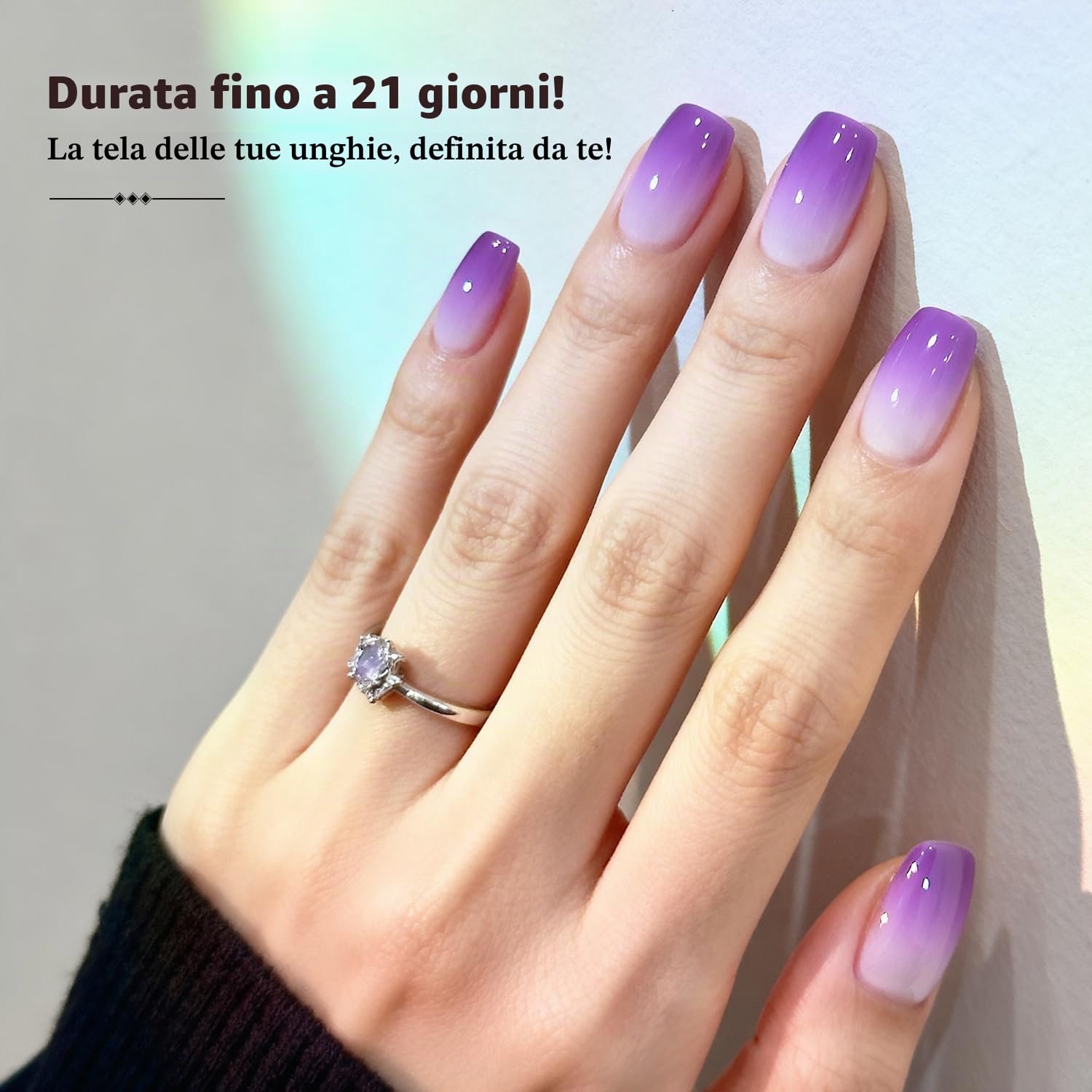 JODSONE Set di 9 colori di smalti gel per unghie French Gradient Gel Nail Blush per nail art fai da te a casa