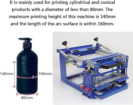 Cylinder Screen Printing Kit Cylindrical Screen Printing Machine Press Cup Bottle Printing
