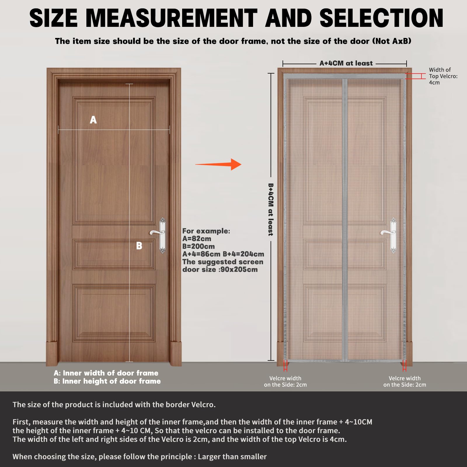 Zanzariera Magnetica 80x230cm - Per Porte Finestre, Chiusura Automatica, Nero - Foto 12