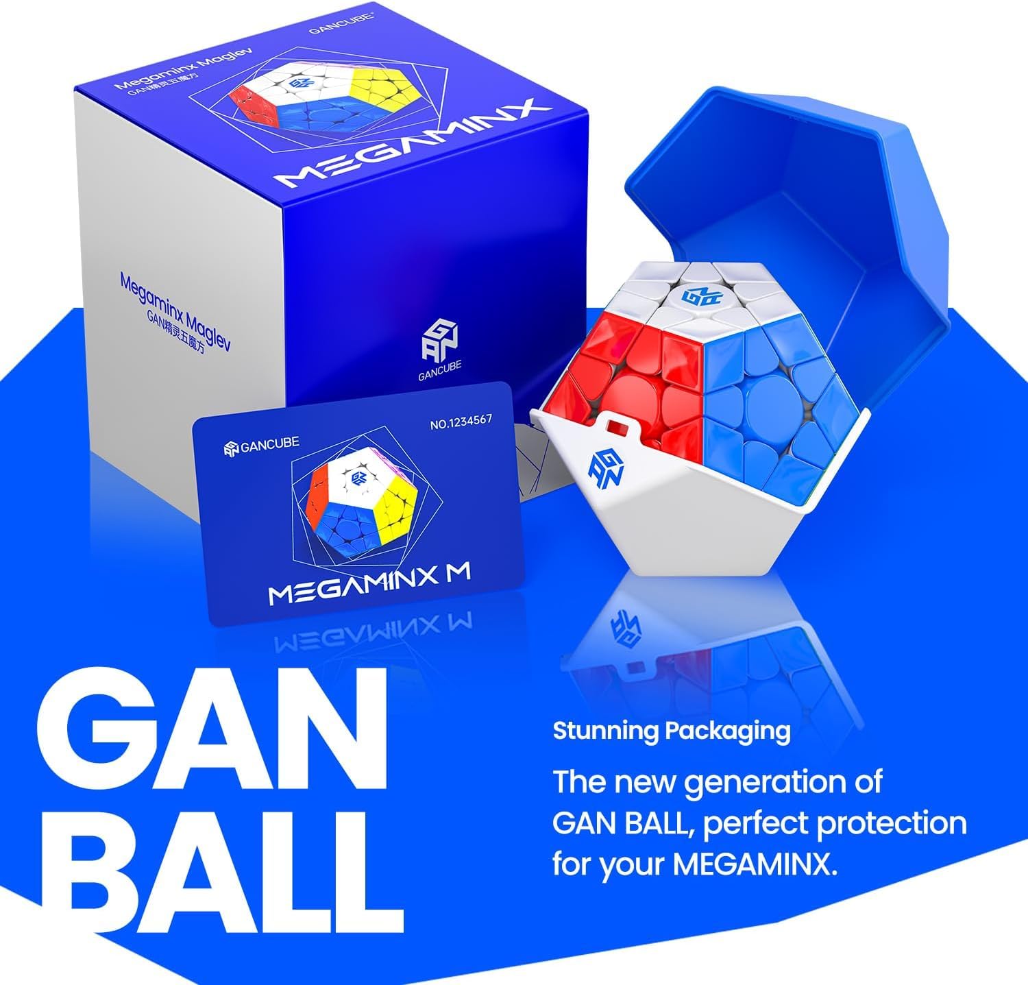 Bukefuno Megaminx MagLev UV V2 Speed Magic Cube Puzzle 120 magneti Megaminx Pentagonal Speed Cube magnetico senza adesivo rivestimento UV Base nera