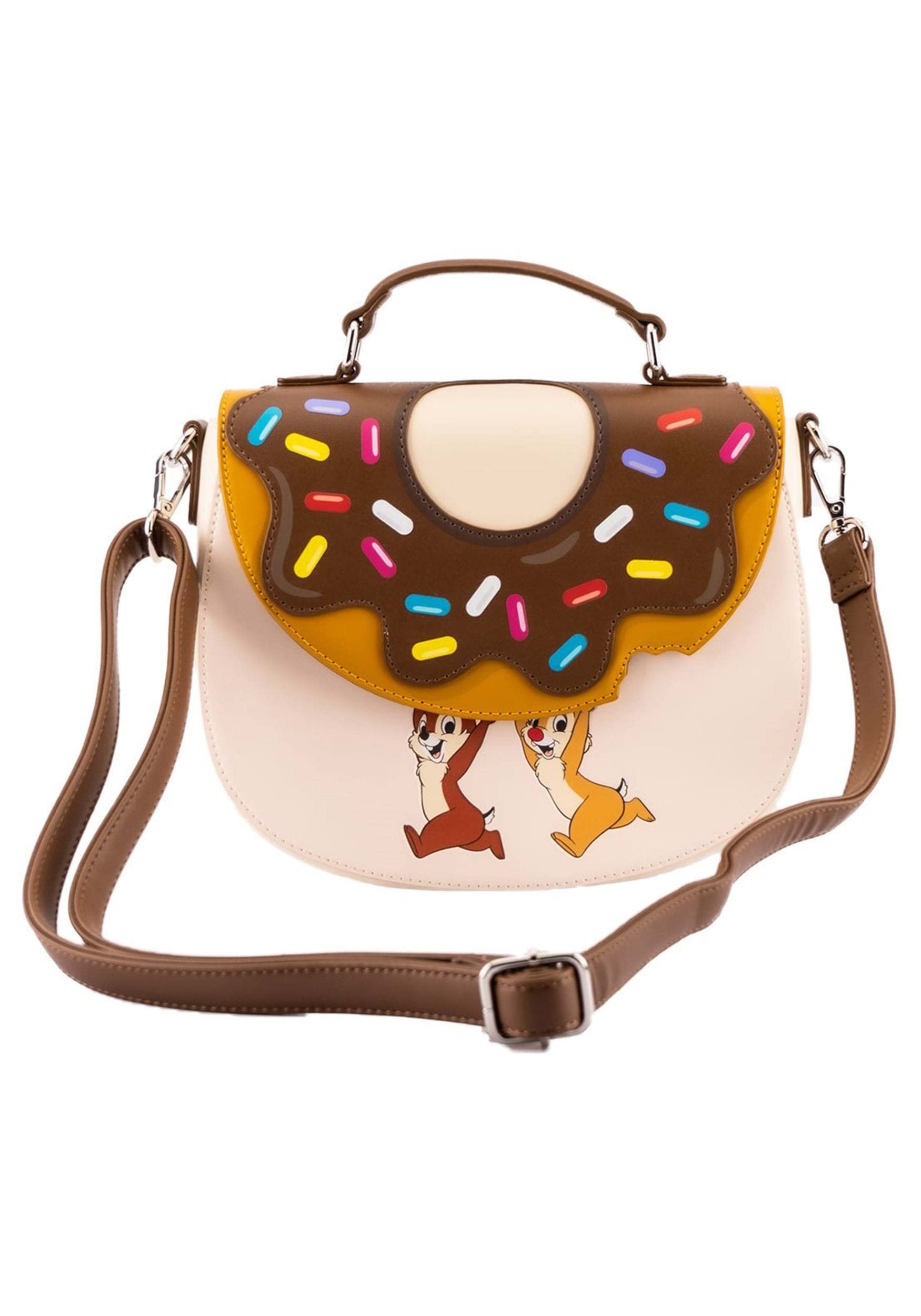 Loungefly Disney Chip and Dale Donut Snatchers Crossbody Bag