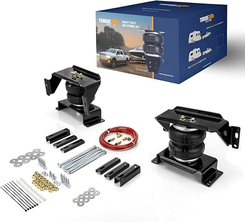Miniatura 7 de TORQUE Kit de suspensión de bolsa de aire para Dodge Ram 3500 2013-2024 2WD 4WD bolsa auxiliar trasera remolque de resorte 5000 libras (reemplaza